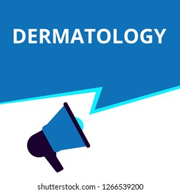 text Dermatology. Vector illustration