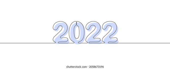 Diseño de texto Feliz Año Nuevo 2022. Elementos de Navidad o Año Nuevo. Ilustración del vector
