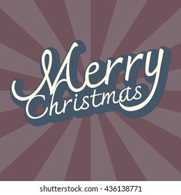 Text design of Merry Christmas background Vector