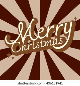 Text design of Merry Christmas background Vector
