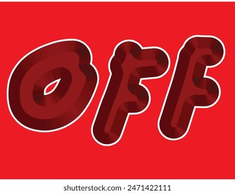 Text design No end OFF. simple greeting calligraphy. lettering vector.