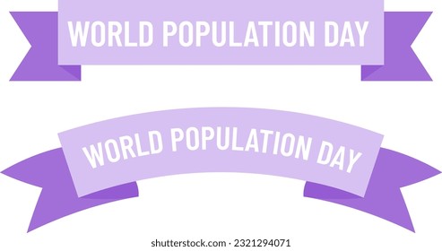 Text Design for World Population day -11 July. typography logo, Vector illustration, banner or poster
