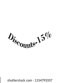 Text Discount -15%