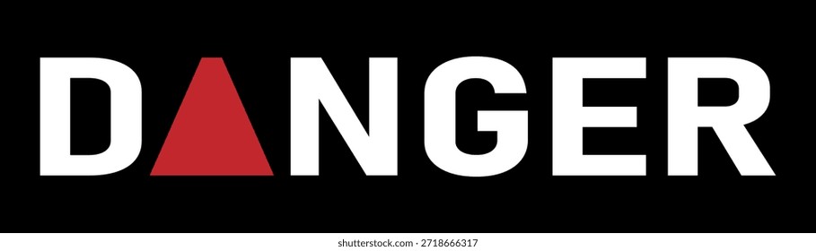 Texto “Peligro” en negrita, tipografía clara sobre un fondo sólido. Mensaje de advertencia que indica riesgo potencial, peligro o condiciones inseguras.