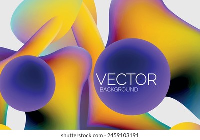 The text is displayed in an electric blue font on a light purple background with a large violet circle in the middle. Surrounding the circle are yellow, magenta, and petal accents