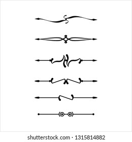 Divisória de Texto Ornamental Vetor Arte Ilustração
