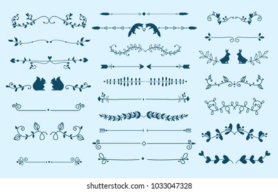 Text divider vector grunge element text separators decoration large selection of diverse editable. Dividers elenments to breaks books paragraph text separators decoration vintage style design