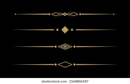 Text Divider Vectors. Separator vintage. decorative line.