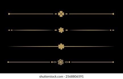 Text Divider Vectors. Separator vintage. decorative line.