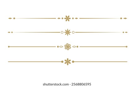 Text Divider Vectors. Separator vintage. decorative line.