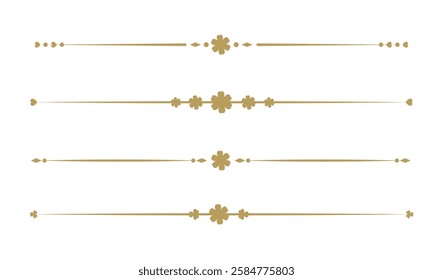 Text Divider Vectors. Separator vintage. decorative line.	

