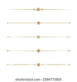 Text Divider Vectors. Separator vintage. decorative line.	
