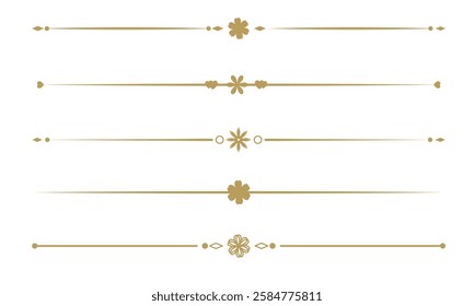 Text Divider Vectors. Separator vintage. decorative line.	
