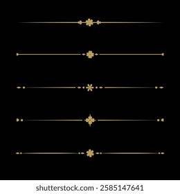 Text Divider Vectors. Separator vintage. decorative line.	

