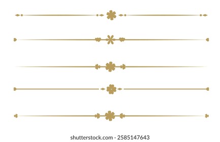 Text Divider Vectors. Separator vintage. decorative line.	

