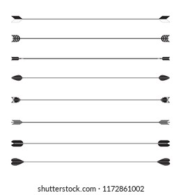text dividers and arrows separator set illustration