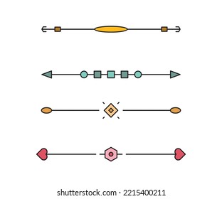 text dividers and separators illustration