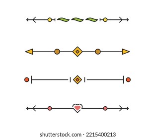text dividers and separators illustration