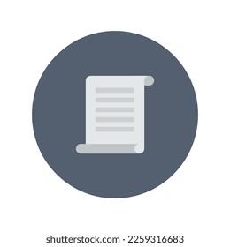 Text document icon, Flat vector illustration for web and mobile interface, EPS 10