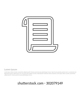 text document icon - Vector Icon illustration 