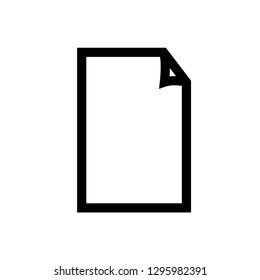 Text document line icon, outline vector sign, linear style pictogram isolated on white. Symbol, logo illustration. Editable stroke. Pixel perfect