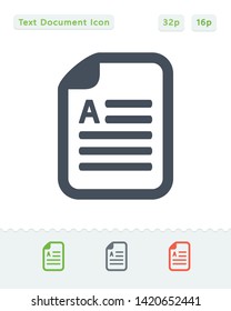 Text Document - Sticker Icons. A professional, pixel aligned icon.