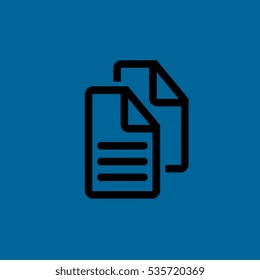 text documents icon flat disign