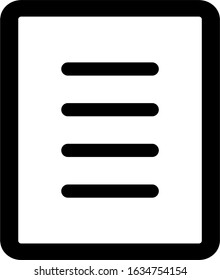 Text documents vector icon on white background. Flat vector text documents icon symbol sign from modern signs collection for mobile concept and web apps design.
