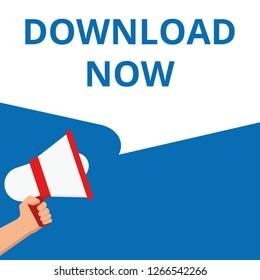 text Download Now. Vector illustration