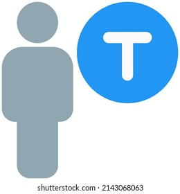 text edit of a document for lable and title