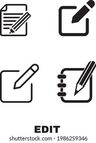 text edit icon . web icon set . icons collection. Simple vector illustration.