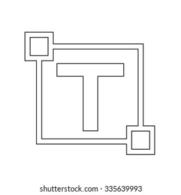 Text edit letter icon