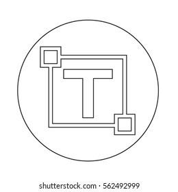 Text edit letter icon