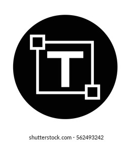 Text edit letter icon