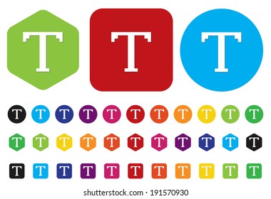 Text edit sign icon