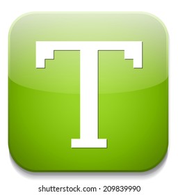 Text edit sign icon