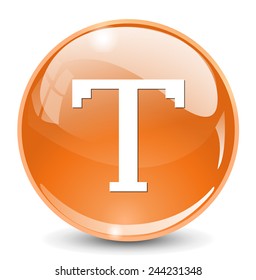 Text edit sign icon