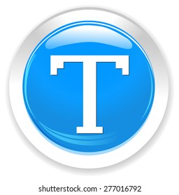 Text edit sign icon