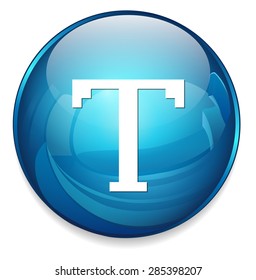 Text edit sign icon