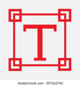 Text edit sign icon Illustration design