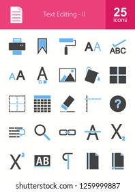 Text Editing Filled Icons