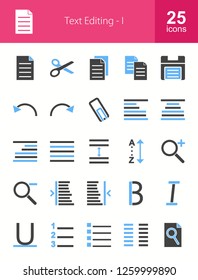 Text Editing Filled Icons