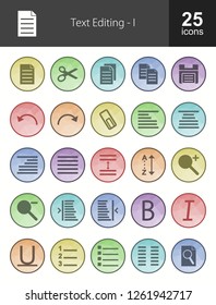 Text Editing Filled Icons