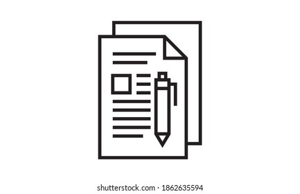 Icono de edición de texto icono de vector de estilo plano. Se puede usar para sitios web caseros, aplicaciones móviles y medios impresos.