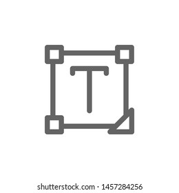 Text editor icon. Element of simple icon