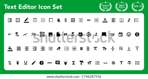 Text editor icon set. Get these awesome material\
icon set.