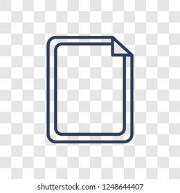 Text editor icon. Trendy linear Text editor logo concept on transparent background from Technology collection