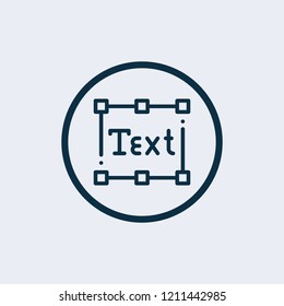 Text editor icon. Vector illustration