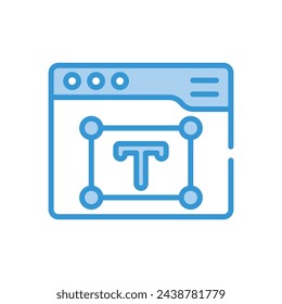 Text Editor icon vector stock illustration