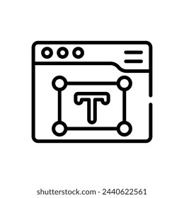 Text Editor icon vector stock illustration